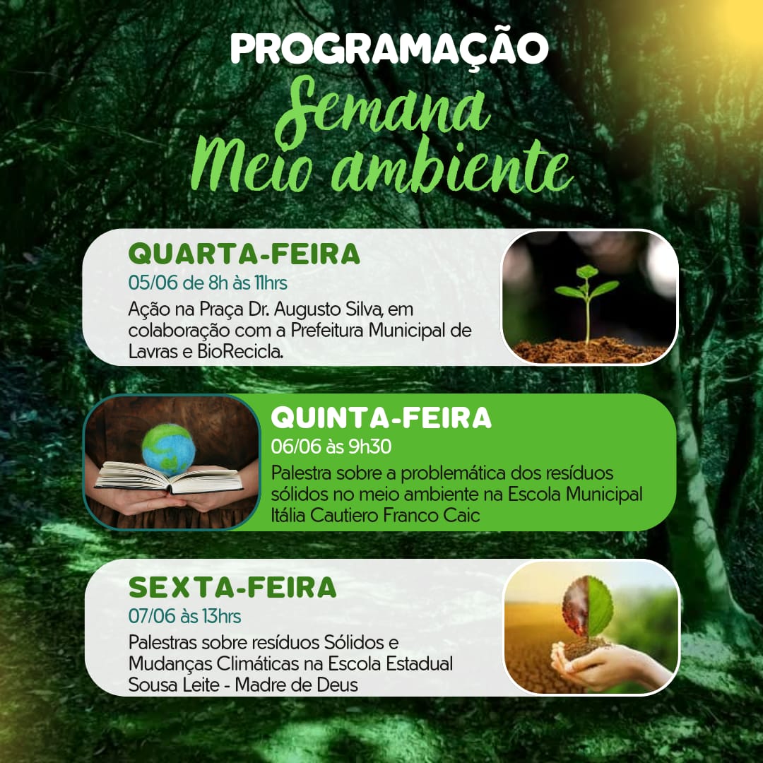 Programação da Semana do Meio Ambiente 2024 da ARPA Rio Grande ARPA