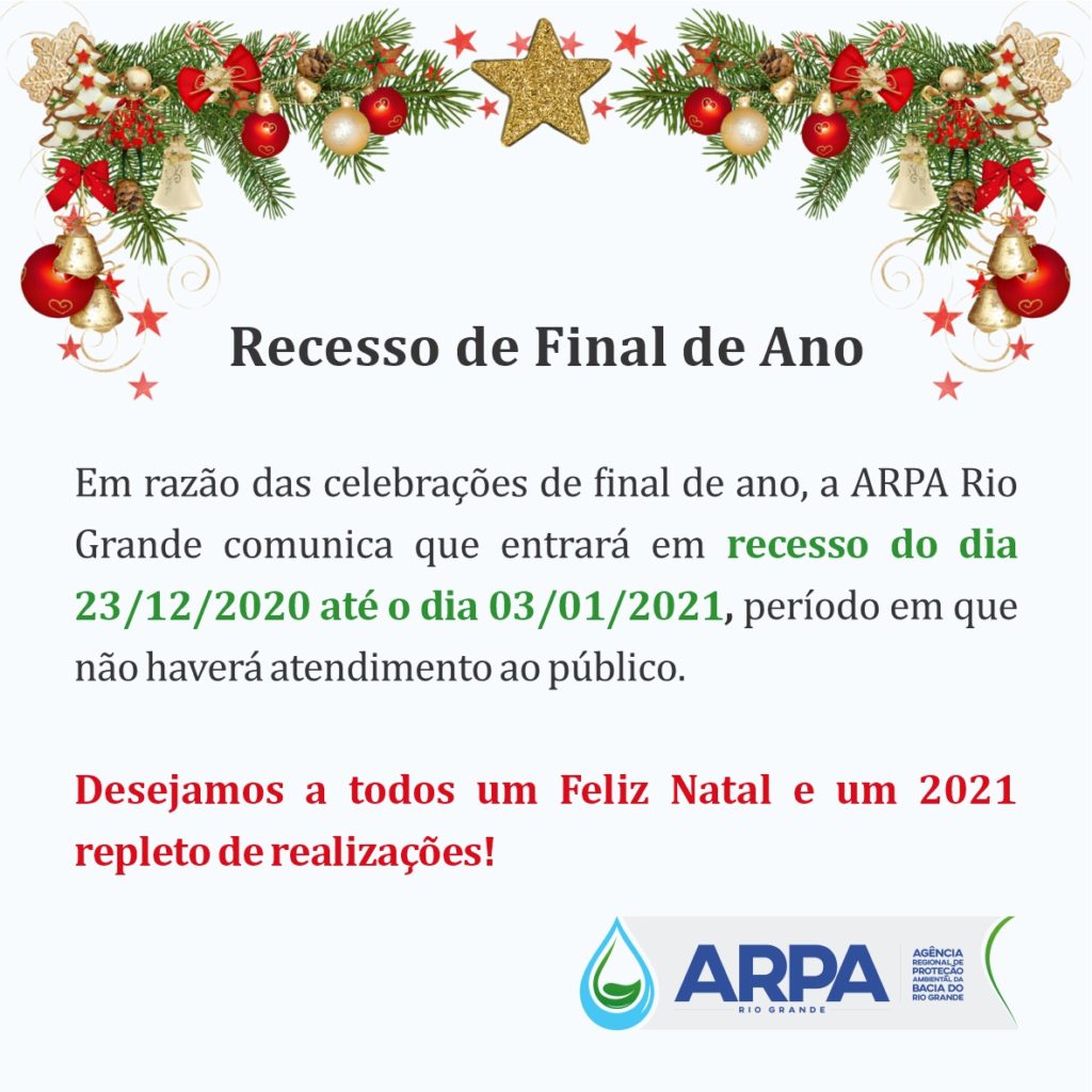 Recesso De Final De Ano 2020 Arpa Rio Grande 4445